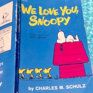 Vtg We Love You Snoopy Charles Schultz Paperback